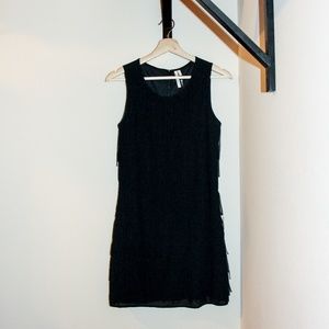 Francesca's Little Black Flapper Dress
